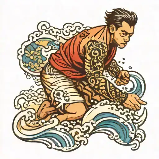 Jiu Jitsu And Water Waves