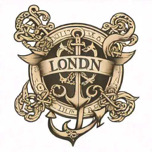 Infinity Symbol With Anchor And The Name Londyn Michelle