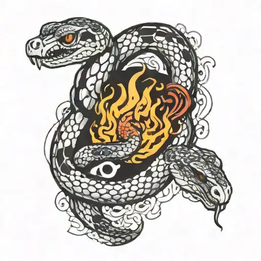 Snake And Fire