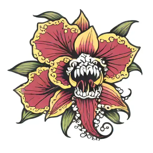 Orchid With Teeth