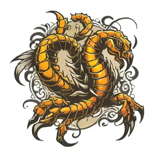 Scorpion And Phoneix Bird