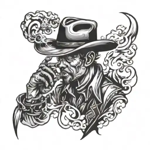 Smoking Cowboy Shadow