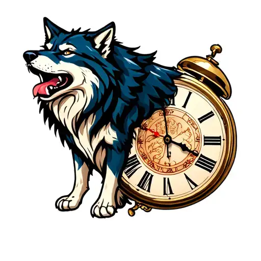 Wolf And Clock