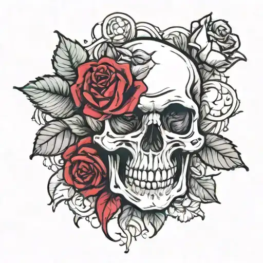 Skull And Roses