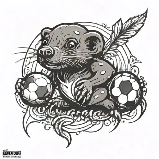 Mole With A Football