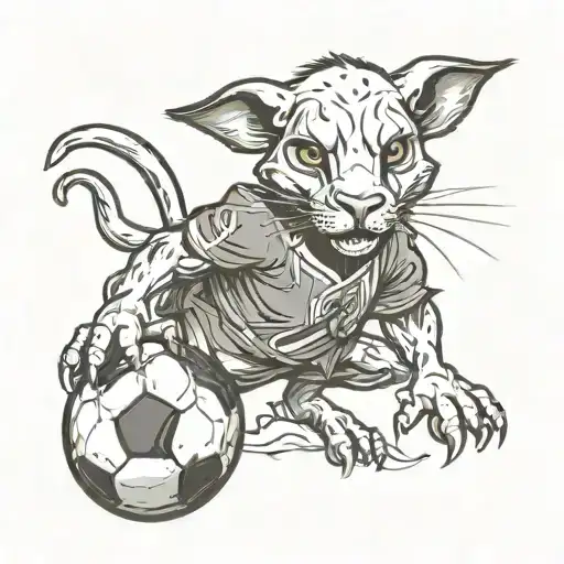 Molerat Playing Soccer Ball