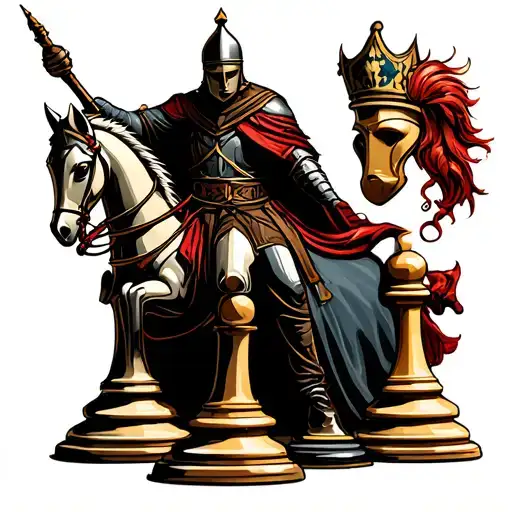 Rider On A Knight Chess Piece