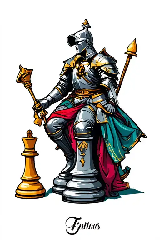 Rider On A Knight Chess Piece