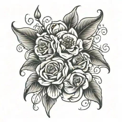 Mother Babies Flowers