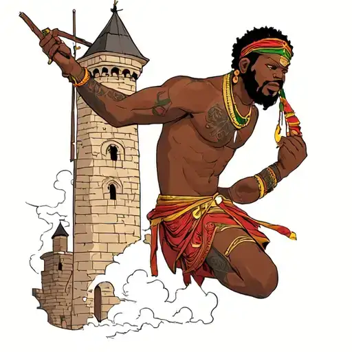African Samson Taking Down The Tower With Gentiles