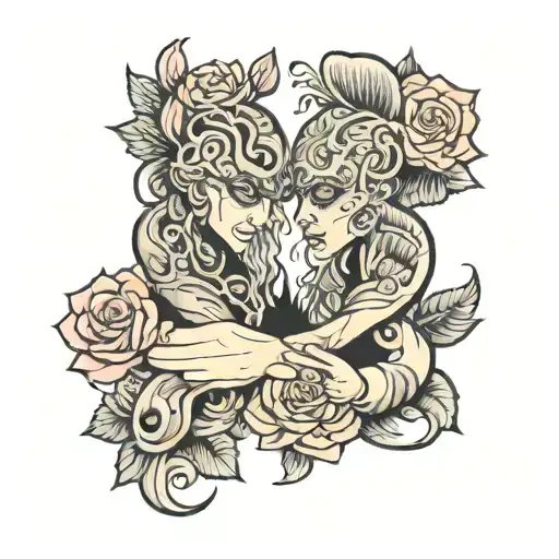 Mum And Dad Holding Hands