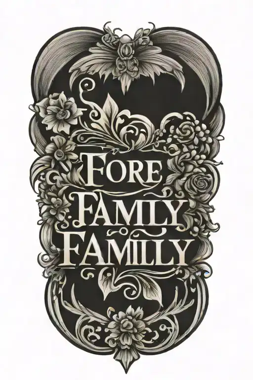 Word 'Family' Written