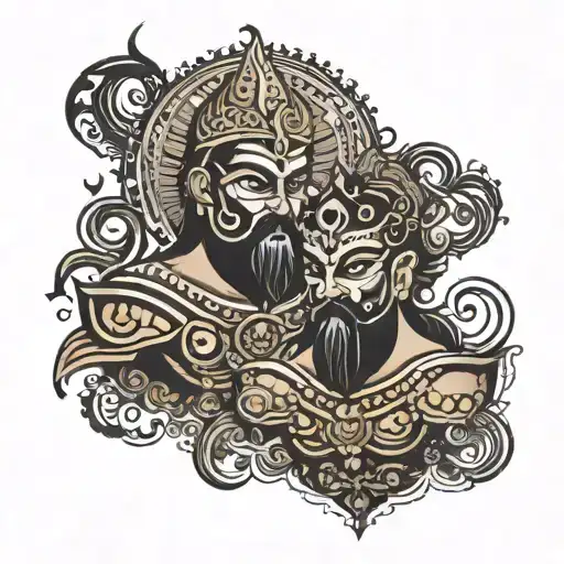 Karna And Ravan Symbol Formed