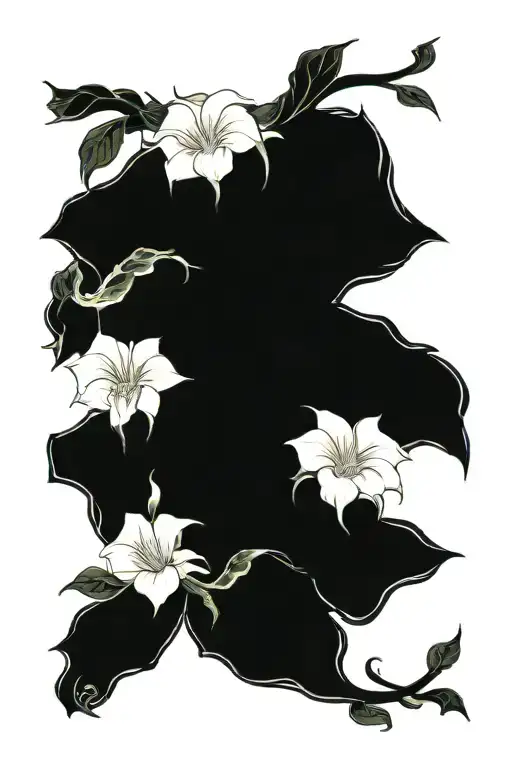 Long Thin Moonflower Vine