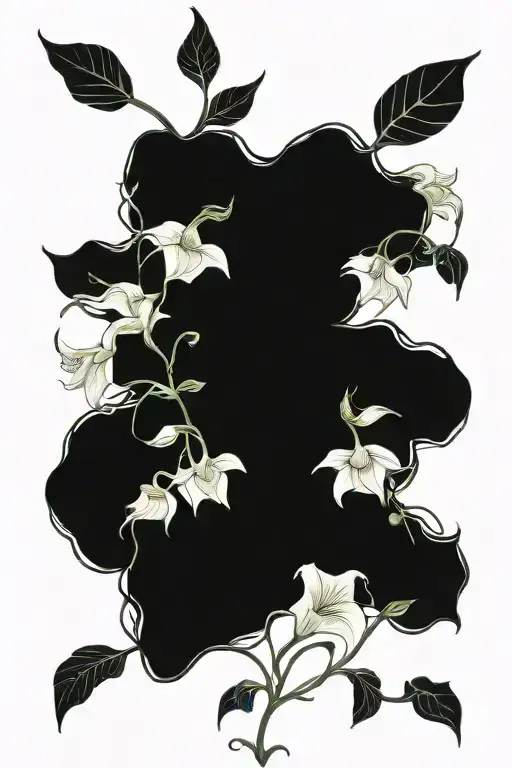 Long Thin Moonflower Vine