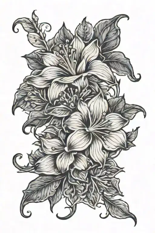 Long Thin Moonflower Vine