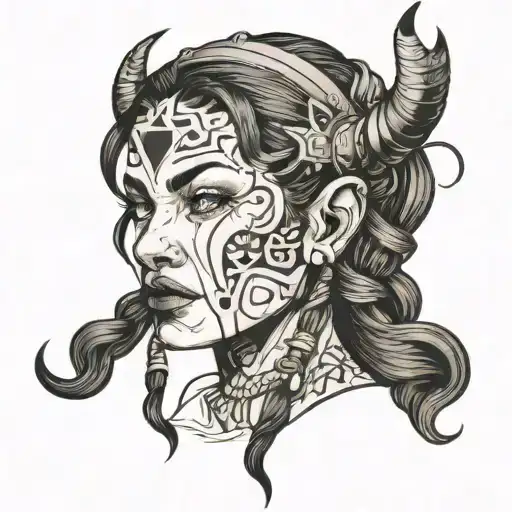 Captured Black Hair Women With Hair On The Face Viking Style