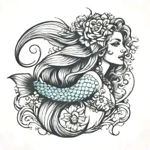 Mermaid With Nose Piercing