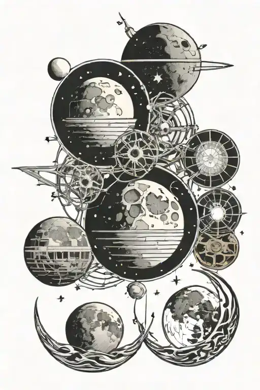 Phases Of The Moon As The Death Star