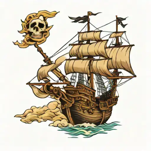 Pirate Ship With Cannons