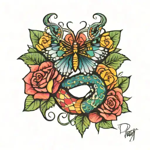 Crown Snake Butterfly Rose