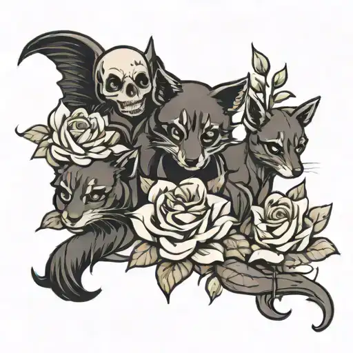 Create A Tattoo With 3 A's That Represent My Three Kids