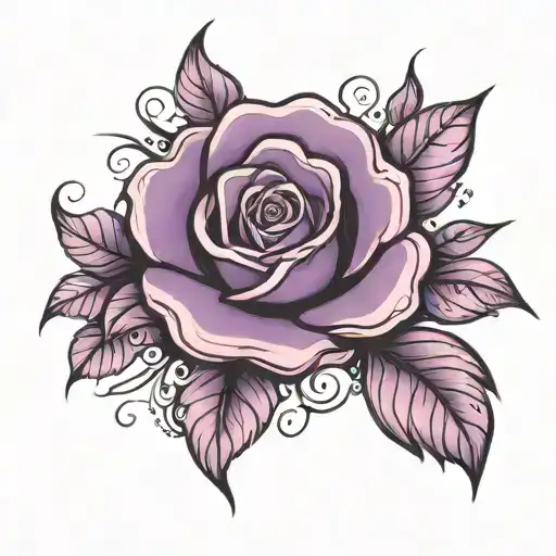 A Purple Rose Blending With A Pink Cosmo