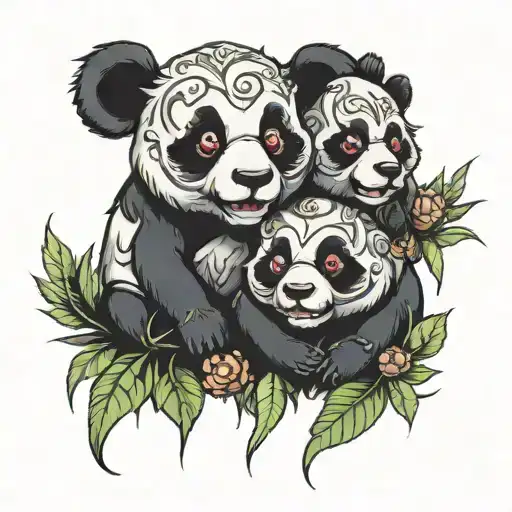 Two-headed Panda