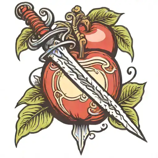 Sword Through An Apple