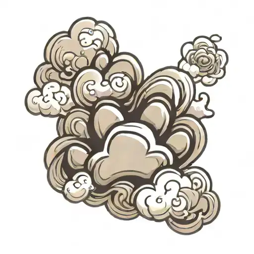 Dog Paw Print As A Cloud Storm