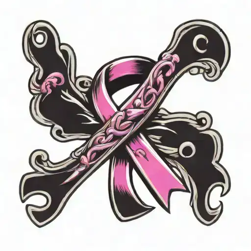 Fight Cancer Awareness Ribbon