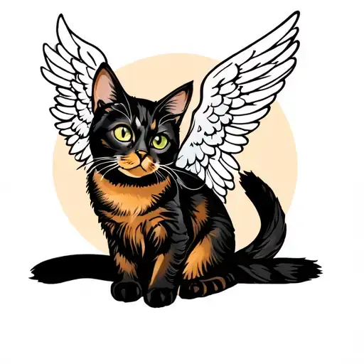 Cat With Angel Wings