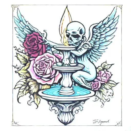 The Fountain Tarot Card