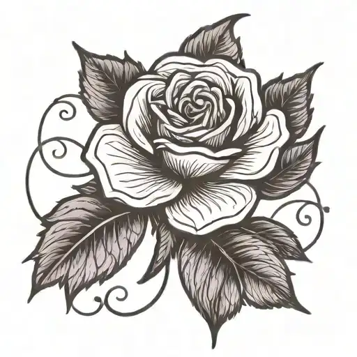 Outline Rose