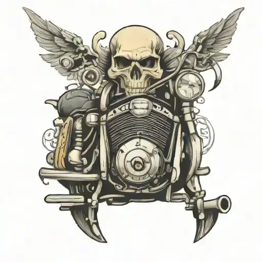 Lung Cancer And Harley Davidson Motorcycle