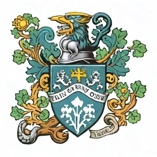 Anderson Coat Of Arms Scottish With Oak Tree