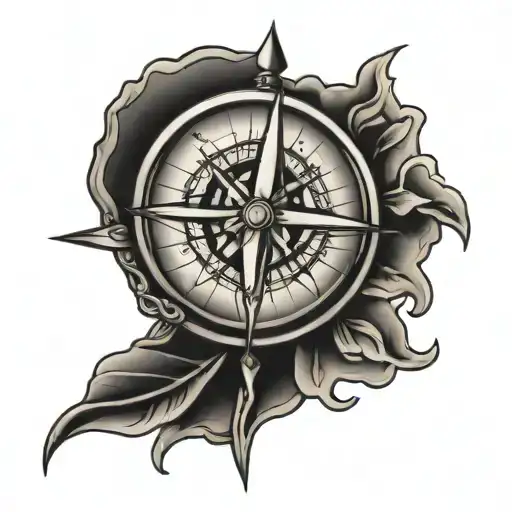 Compass With Number 11