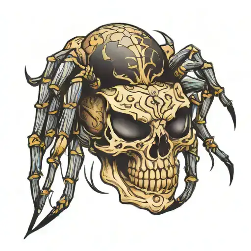 Spider With A Skull-shaped Body