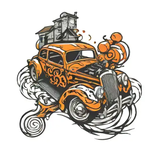 Car Stylized Graffiti