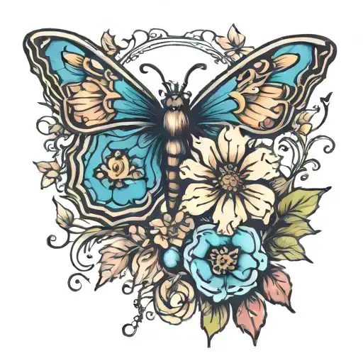 Mamorial Peice For My Dad With Forget Me Nott