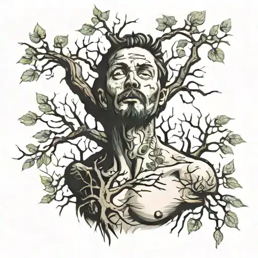 Man Pierced By Tree