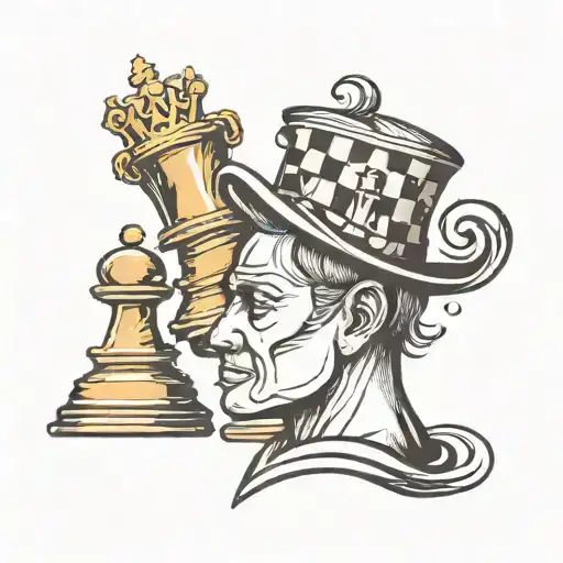 Chess Pawn Wearing Hat