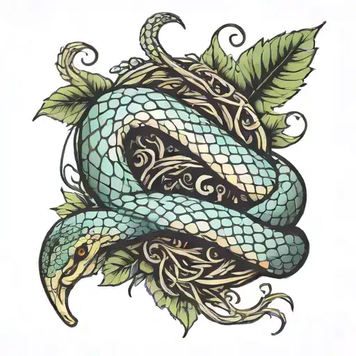 Snake And Vines