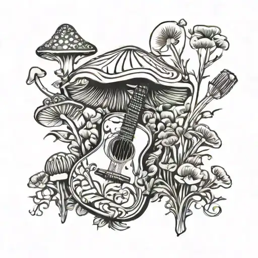 Guitar Forest Mushroom
