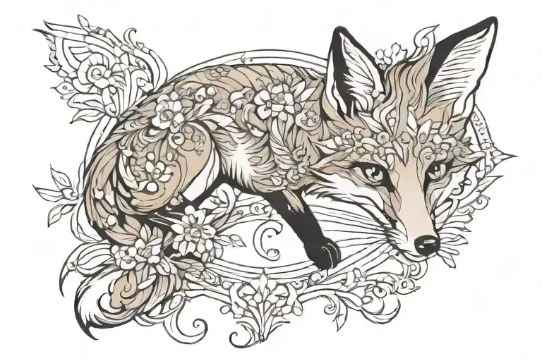 Fox Jumping Delicate Aloof Eye Contact