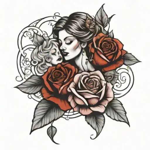 Mama And Rose Intertwined