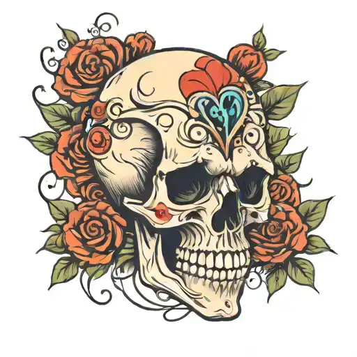 Skull And Heart