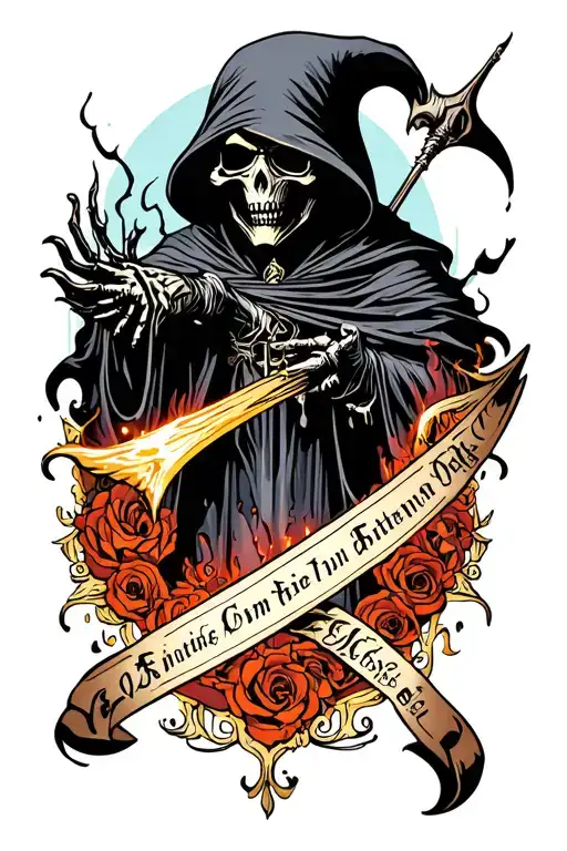 Grim Reaper Silohuette