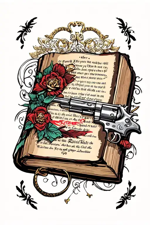 Bible With Ballet And A Revolver