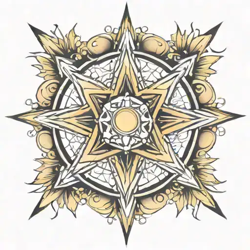 Arm Tattoo Of The Star Circles